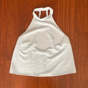 Light blue halter blouse